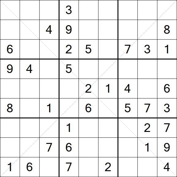 Sudoku X - Medium