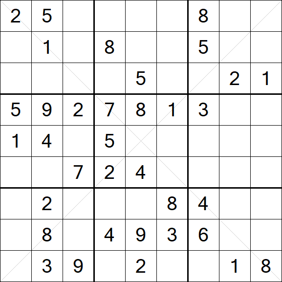 Sudoku X - Medium