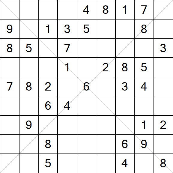 Sudoku X - Medium