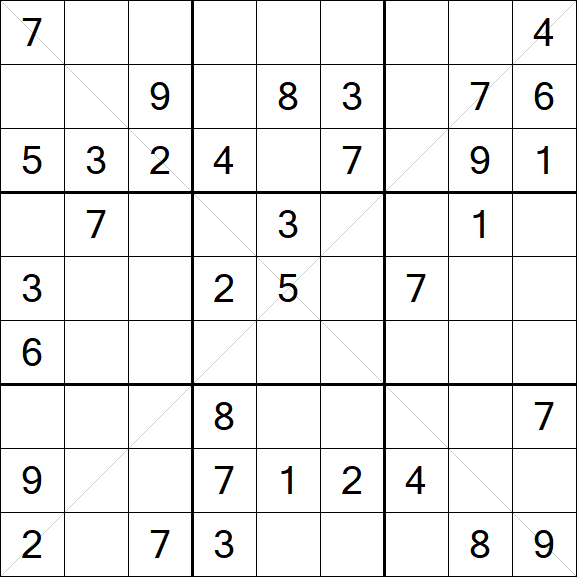 Sudoku X - Medium