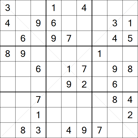 Sudoku X - Medium