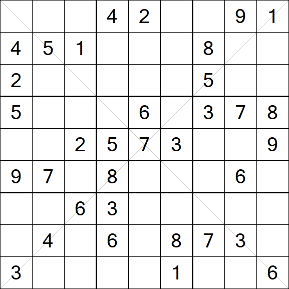 Sudoku X - Medium