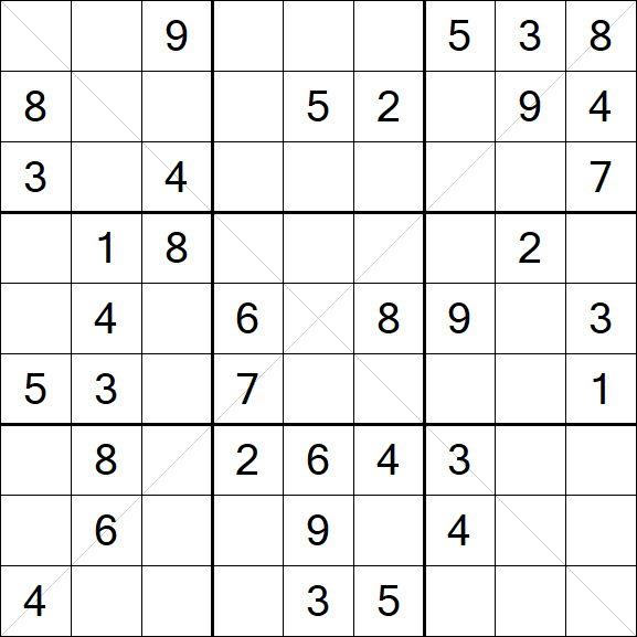 Sudoku X - Medium