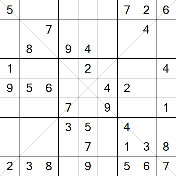 Sudoku X - Medium