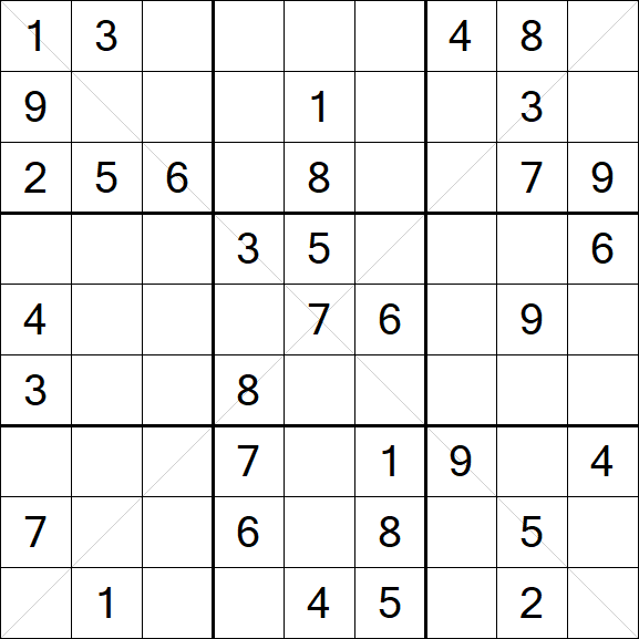 Sudoku X - Medium