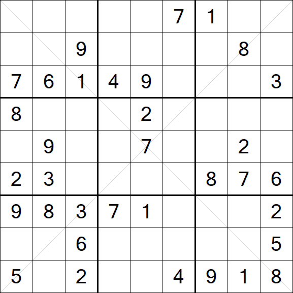 Sudoku X - Medium