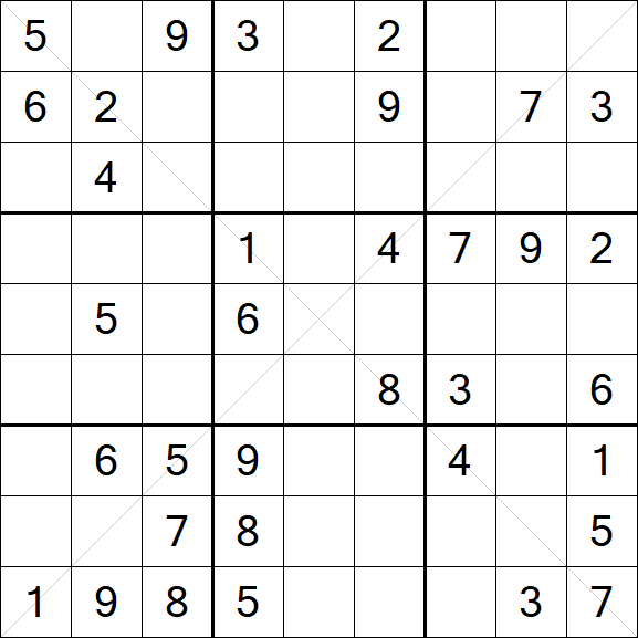 Sudoku X - Medium