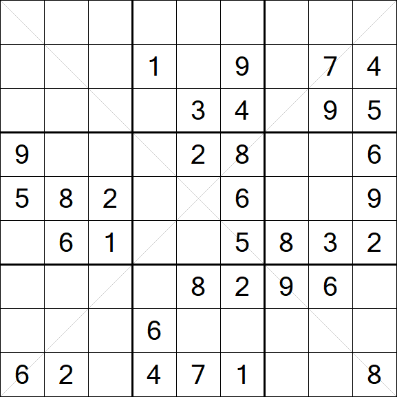 Sudoku X - Medium