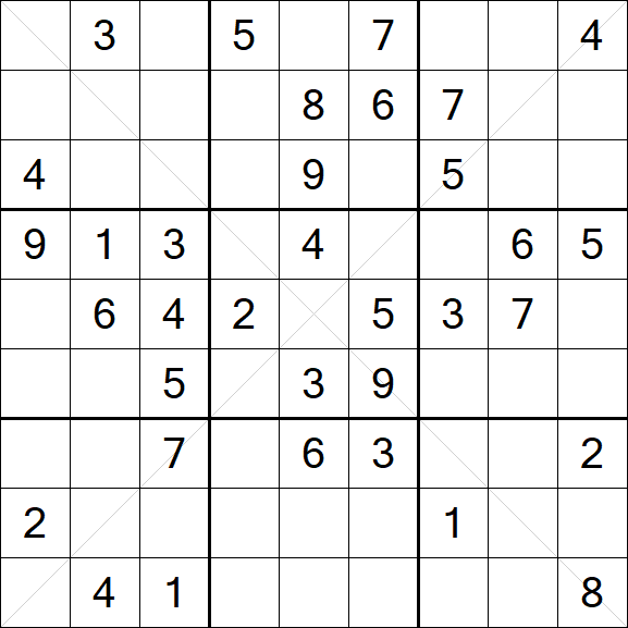 Sudoku X - Medium