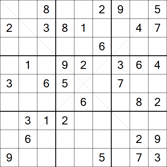 Sudoku X - Medium
