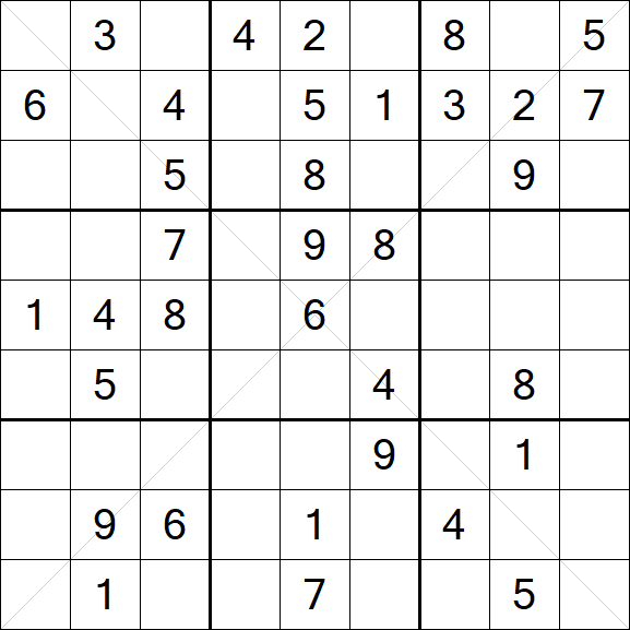 Sudoku X - Medium