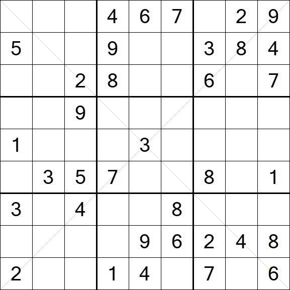 Sudoku X - Medium