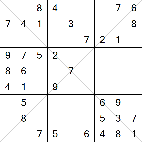 Sudoku X - Medium