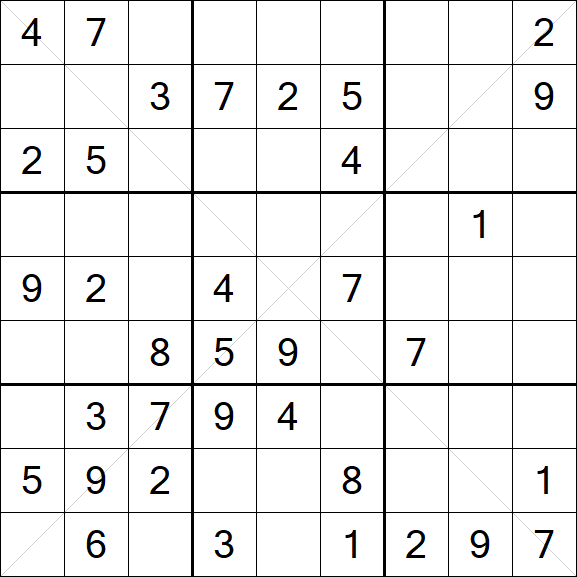 Sudoku X - Medium