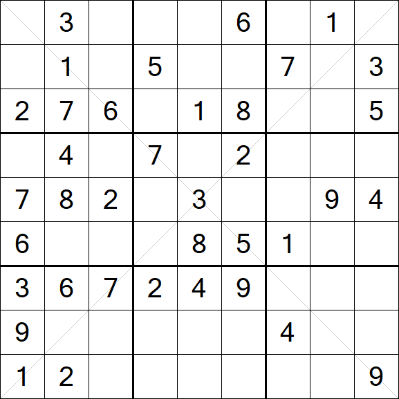 Sudoku X - Medium