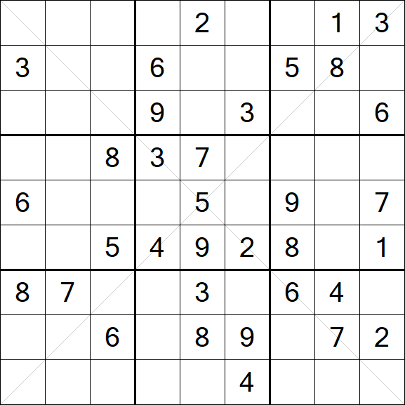Sudoku X - Medium