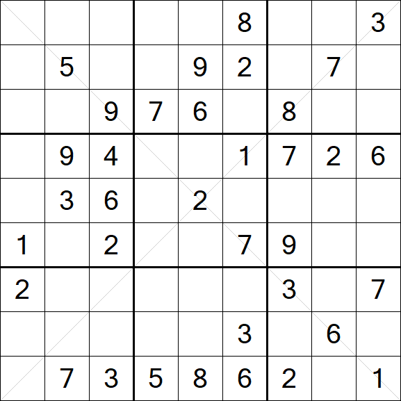 Sudoku X - Medium
