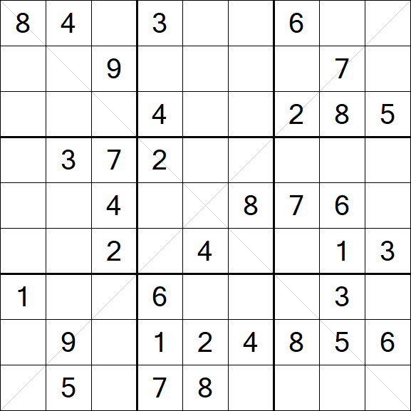 Sudoku X - Medium