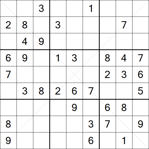Sudoku X - Medium