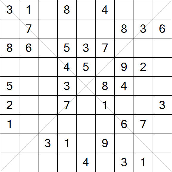 Sudoku X - Medium