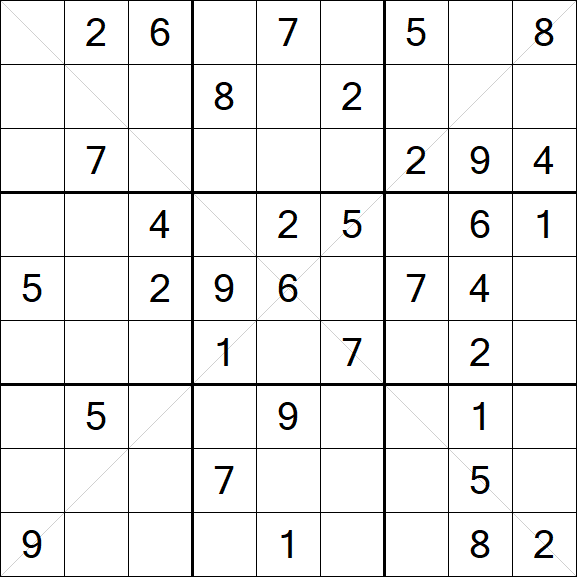Sudoku X - Medium