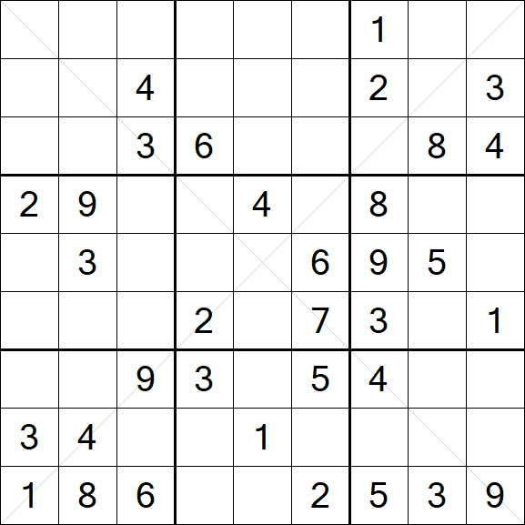 Sudoku X - Mittel