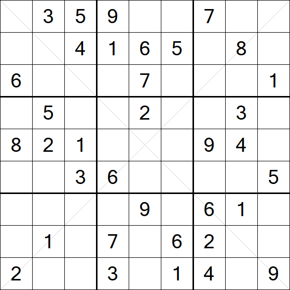Sudoku X - Mittel