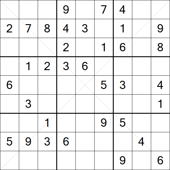 Sudoku X - Medio