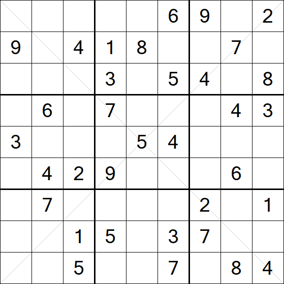 Sudoku X - Medio