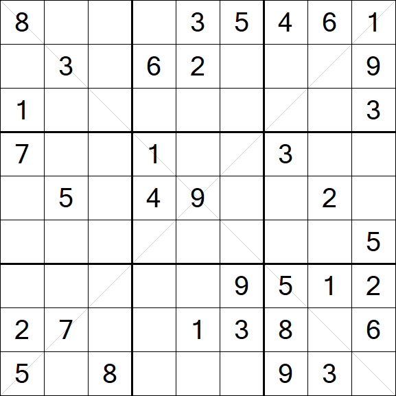 Sudoku X - Medio