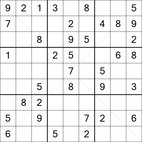 Sudoku X - Mittel