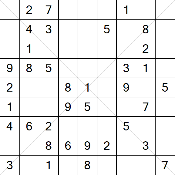 Sudoku X - Mittel