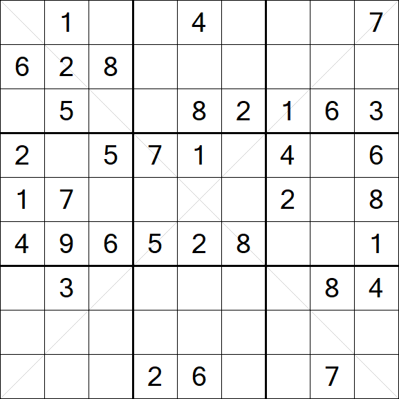 Sudoku X - Medio