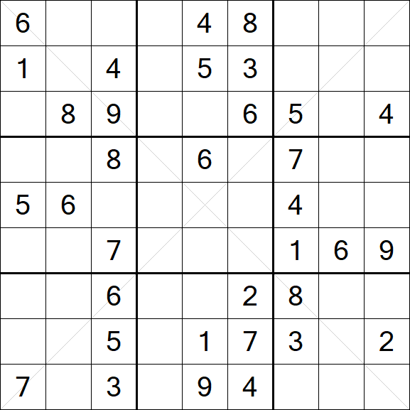 Sudoku X - Medio