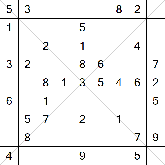 Sudoku X - Mittel