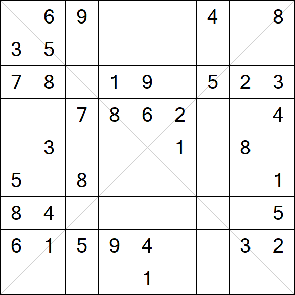 Sudoku X - Mittel