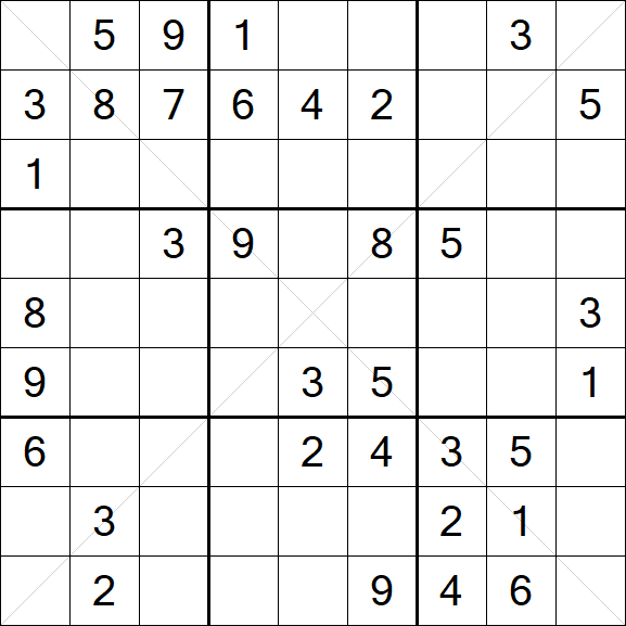 Sudoku X - Mittel