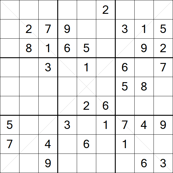 Sudoku X - Mittel