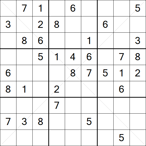Sudoku X - Mittel