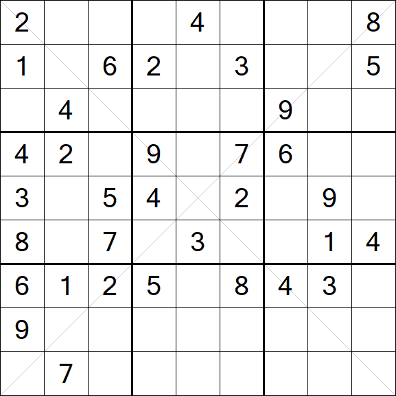 Sudoku X - Mittel
