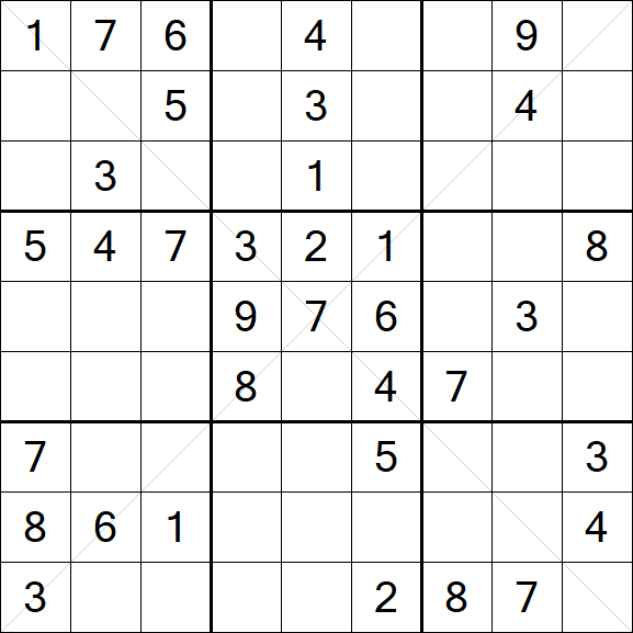 Sudoku X - Mittel