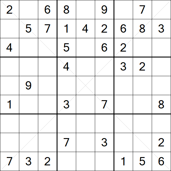 Sudoku X - Mittel