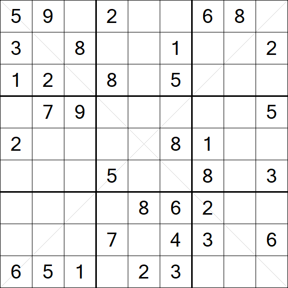 Sudoku X - Mittel