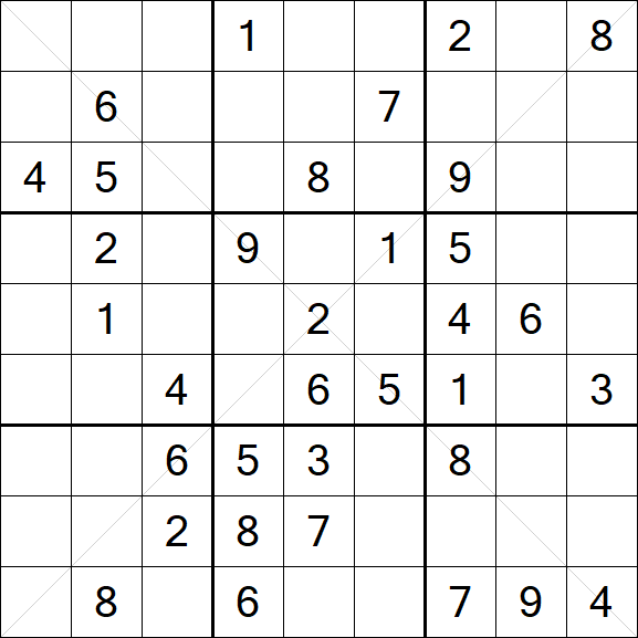 Sudoku X - Mittel