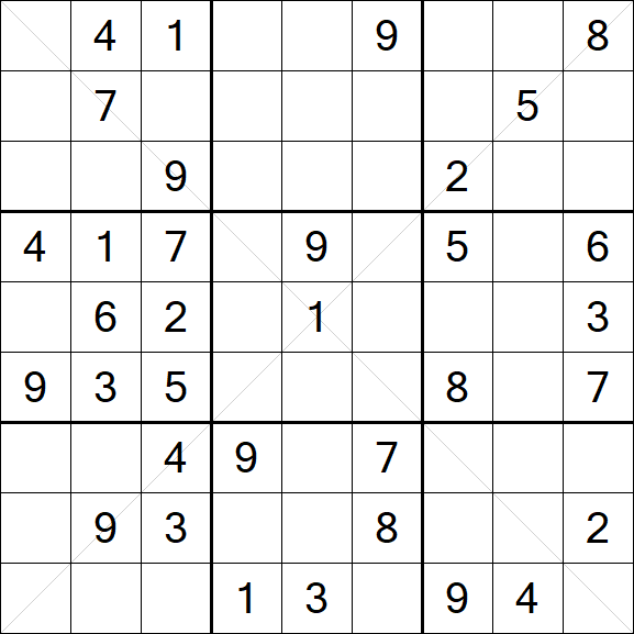 Sudoku X - Mittel