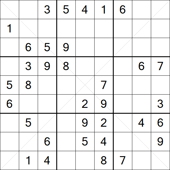 Sudoku X - Mittel