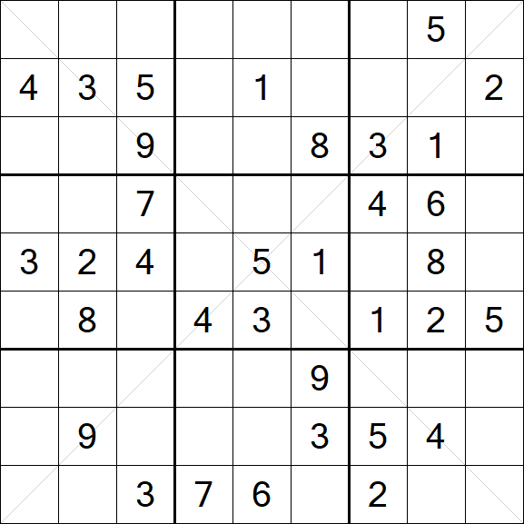 Sudoku X - Mittel