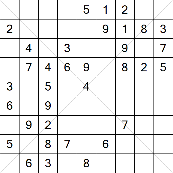 Sudoku X - Mittel