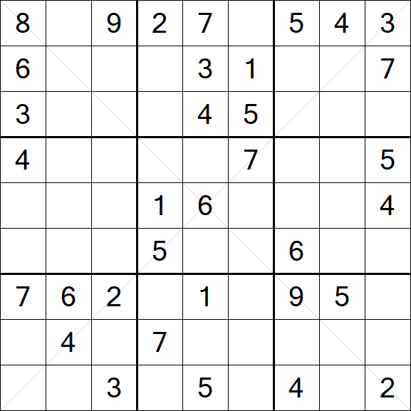 Sudoku X - Mittel