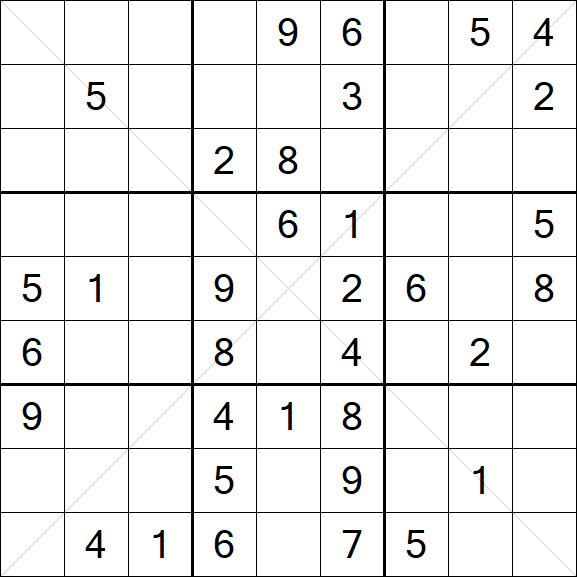 Sudoku X - Mittel